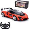 CMJ RC Cars McLaren Senna - Auto telecomandata, scala 1:14, arancione, con porte a farfalla manuali, luci di lavoro e sospensione completa