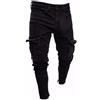 Generico Jeans Cargo Uomo Elasticizzati Pantaloni da Lavoro Moto Estivi Pantaloni in Denim Skinny Lunghi per Ragazzi Streetwear Y2K Hip Hop Moda Regalo Regular Casual