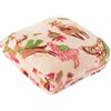 furn. Coperta natalizia in pile con stampa di renne e Babbo Natale (Multicolore - 130x150cm)