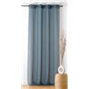 Linder - Tenda con fibbia - Finitura occhielli colore canna fucile - Colore blu Orion - 140 x 240 cm - 100% poliestere - Collezione Boucline