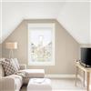 BLINDECOR |Tenda plissettata velcrata senza trapano, pieghevole TR Basic|19 bianco 90 x 190 | pieghevole traslucido per finestre