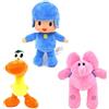 Bankeep Pocoyo giocattoli di peluche, Pocoyo Elly Pato Nina peluche Sleepy Bird Loula bambole morbide ripiene per i fan (3 pezzi)