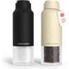 LARS NYSØM Set di Macina Sale e Pepe Set - Macinasale e Macinapepe Manuale | Set di Macinini per Sale e Pepe in Acciaio Inox con Macina Regolabile - Macinino per Pepe e Sale Manuale - Bottiglia Design
