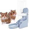 Esshogo 1 distributore automatico di acqua per animali domestici, erogatore d'acqua, 500 ml, da appendere, per criceti, coniglietti, cincillà, scoiattolo, furetto blu