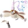 Hillylolly Flapping Bird Toy Cat, Giocattoli per Gattis Uccello, Flappy Bird di Giochi per Gatti, gioco gatto uccellino che vola，giochi per gatti uccellino volante, Uccellino per Gattis che si Muove