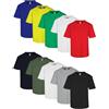 Fruit of the Loom 5x PACK T-shirt FRUIT OF THE LOOM 100% cotone UOMO girocollo 165gr. VALUEWEIGHT