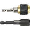 Lecreatekit Strumento di conversione per mandrino senza chiave, set di adattatori per codolo esagonale, 2 pezzi da 60 mm, mandrini per trapano senza chiave, convertitore a cambio rapido, adattatore per cacciavite
