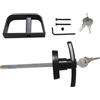 Swokely Serratura a T con 2 chiavi, 4-1/2 pollici per casette da gioco, pollai, deposito camper, fienile, porta capannone, lega di zinco, set di serratura hardware