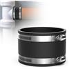 EFUTURETIME Giunto in Gomma Flessibile 100mm in EPDM con Morsetti Inox | Raccordo per Tubi in PVC, Tubo di Ventilazione, Separatore di Polvere, Filtro a Carbone