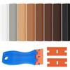 MirraSwit 8 Pezzi Set di Riparazione di Cera, Kit Riparazione Parquet con Raschietto, Parquet Ripara Graffi, Kit Riparazione Piastrelle per Graffi, Danni, Foro