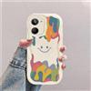 hdqICase Sorridi Custodia Onda Silicone Morbido Compatibile con Realme C33 Bianco Cover