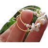 Generico ꧁ ORECCHINI A CERCHIO IN MADREPERLA BIANCA DORATA, CORALLO E PERLE ꧂ Orecchini in oro e bianco realizzati con splendide perle, gioielli da sposa, eleganti orecchini a cerchio
