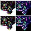 APUXXJUPA 4 pezzi di tovaglie fosforescenti, 130 x 220 cm Decorazioni per feste al neon Tovaglie al neon per feste Forniture per feste fosforescenti