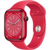 Apple Watch Series 9 (2023) GPS 41 mm - Alluminio Rosso - Cinturino Sport Rosso, excellent