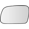 SENZEAL Vetro dello Specchietto Lato Guida Sinistro Riscaldato con Piastra Portante per Peugeot 307 2001-2008 407 2004-2009 (Sinistro)