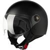 VINZ Duoro Casco Scooter / Moto Donna E Uomo | nelle taglie dalla XS-XXL | Jet con Visiera | Certificato ECE 22.06 | Disponibile in diversi colori - Nero opaco