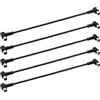 Satix SKT SAK040 Set1 cavo coassiale di collegamento 40 cm Sat patch connettore F-angolo rapido triplo schermato classe A (5 pezzi) nero