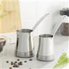 Karaca WIN - Caraffa per caffè con manico, per la preparazione della moka turca, 2 pezzi, adatta per piani cottura a induzione, adatta per la cottura del caffè turco