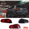 KUNFINE Coppia di luci posteriori per auto per VW golf6 mk6 R20 2008-2013 Acqua che scorre Sfarfallio Indicatore di direzione Fanale posteriore golf 6