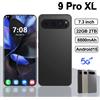 H&U&W Brand New 9 Pro XL Smartphone da 7,3 pollici HD 22 GB + 2 TB Android15 Cellulare 72 + 108 MP Dual SIM 5G Telefoni cellulari 8800 mAh sbloccato - Black