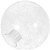 Angoily Paralume in Trasparente G9 Per Lampadario a Sospensione, Ricambio Globo Rotondo 100Mm Per Lampada Da Soffitto E Parete