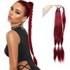 SJZDYLXY Extension a coda di cavallo da 81,3 cm, con coulisse, con clip, per donne e ragazze (burg, 80 cm)