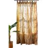 Rajbhoomi Handicrafts Indiano Vecchio Sari Colore Beige Tenda Porta Drape Finestra Decor Seta Sari Riciclare Tende 84 inches long