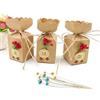 JZK 50 Forma Vaso Marrone Scatola portaconfetti Shabby scatolina bomboniera segnaposto per Rustico Matrimonio Compleanno Natale Laurea Nascita Battesimo