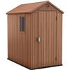 Keter casetta da giardino con finestre laterali Darwin 4X6 Marrone