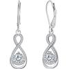 Micory Orecchini Pendenti Donna Argento 925 Orecchini Infinito Donna - Gioiello Elegante Regalo Perfetto per Doni Speciali