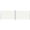 vidaXL Tenda da Sole Laterale Retrattile Crema 200x600 cm