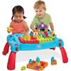 Mega Brands MEGA Bloks Tavolino Multiattività, di colore blu e rosso, per costruire e imparare i numeri e colori, 30 Pezzi, Giocattolo per Bambini 1+ Anni, FGV05