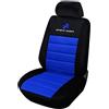 WOLTU Coprisedile Anteriore Singolo Universale per Auto Seat Cover Protezione per Sedile di Poliestere Nero/Blu