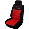 WOLTU Coprisedile Anteriore Singolo Universale per Auto Seat Cover Protezione per Sedile di Poliestere Nero/Rosso