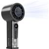 tempsnug Ventilatore portatile portatile turbo con raffreddamento a ghiaccio, batteria da 5000 mAh, display digitale, perfetto per viaggi, uso all'aperto, ottimo regalo per uomini e donne