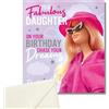 Danilo Promotions LTD Danilo Promotions, biglietto di compleanno per figlia, biglietto di compleanno per figlia, biglietto di compleanno per figlia, biglietto di compleanno per sua figlia Barbie, multicolore, 17,8 x 15,2