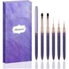 Hechunzi 5 Pezzi Pennelli per Unghie Gel Estensione Unghie Nail Art (Viola)