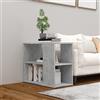 HETFTJN Credenza, Armadietto Bagno Scarpiera Mobile Armadio Ufficio Mobiletto Basso Adatto per Ufficio Cucina Bagno Soggiorno Grigio Cemento 60x30x50 cm in Legno Multistrato