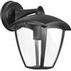 Aigostar Lanterna da parete Efesto Down Nera IP44 1 x E27 Aigostar