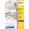 Avery Etichette poliestere trasparenti lucide AVERY QuickPEEL™ 22x12,7 mm - 48 et/foglio - laser conf. 25 ff L7553-25