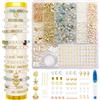 CAwished Perle di naturale perline per braccialetti creazione di gioielli fai da te, set di perline da infilare, DIY per la di gioielli, la creazione di bigiotteria per bambini e adulti