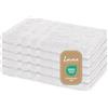 Lavea® 5 Asciugamani Ospite 30x50 cm in Spugna di Cotone 100% Morbidi e Assorbenti, per Casa Hotel Spa - Ideali anche come Asciugamano Viso e Bidet - Bianco