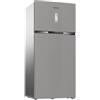 Whirlpool WHD2 6633 X5E Frigorifero doppia porta a libera installazione, Dual no frost, 83cm, Classe D, Pearl Inox, 35 dbA, h 188cm