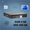Dell PC DESKTOP DELL 7050 MINI INTEL I5 RAM 4GB HDD 250GB WIN 11 PRO RICONDIZIONATO