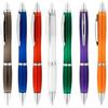 hi!dea™ Penne a sfera in R-PET con clip in metallo e inchiostro blu SWING personalizzate o neutre