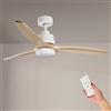 M LEDME Lampadario Ventilatore da soffitto White Crazy 18W illuminazione Led CCT regolabile con telecomando M LEDME