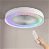 M LEDME Lampadario Ventilatore da soffitto Colours 36W illuminazione Led CCT+RGB regolabile con telecomando M LEDME
