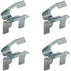 cyclingcolors 4x gancio molla fissaggio piedino cucina acciaio zoccolo morsetto plinto clip gambe mobile