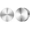 Vankula Dilatatori Lobo Single Flared tunnel dilatatore orecchie in Acciaio inossidabile lobi piercing espansori Gioielli Uomo Donna 14mm(9/16) Argento