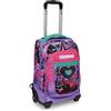Mitama Trolley Scuola - DR.TROLLEY JUNIOR - JUNIOR GIRLS CLUB, Viola - Zaino Doppio Scomparto Impermeabile - Spallacci a Scomparsa - Trolley Viaggio Bambino, Bagaglio a Mano